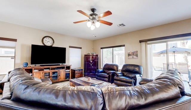 Home with private pool, spa, swim-up bar/grill, outdoor dining, firepit, & W/D