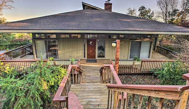 Home with Wraparound Deck + Blue Ridge Mtn Views!