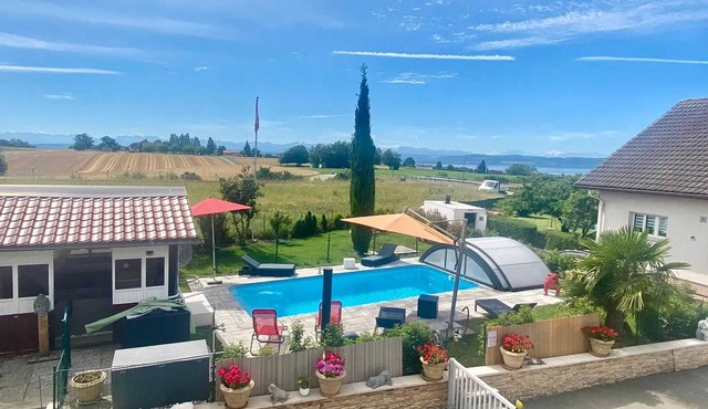 Homerez - Comfortable studio in Bevaix with mountain view - 30 m² + Spa