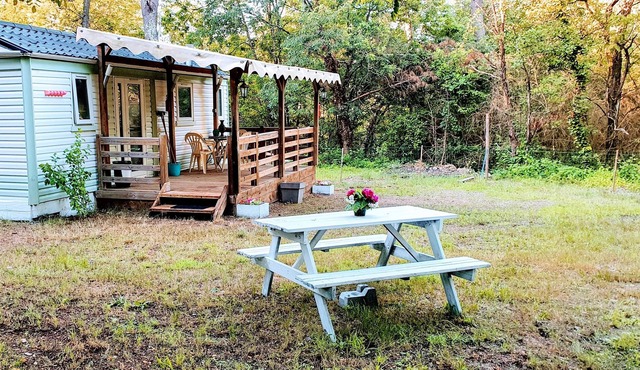 Homerez - Bungalow for 4 ppl. with garden and terrace at Saint-Genest-de-Beauzon