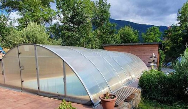 Homerez - Nice chalet for 4 ppl. with shared pool and terrace at Ax-les-Thermes