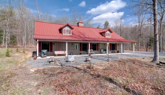 Homespun Cozy Guest Cottage in the Woods with Lovely Pastoral Views
