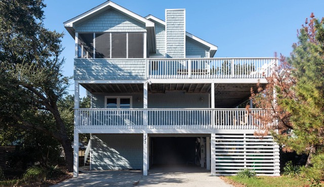 Homey house across from the lake with private pool & hot tub - dog-friendly