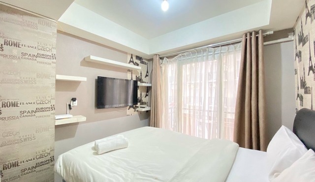 Homey Studio Furnished At Grand Asia Afrika Apartment