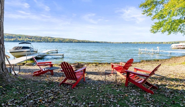 Honeoye Cottage | 50' Lakefront | Dock | FLX