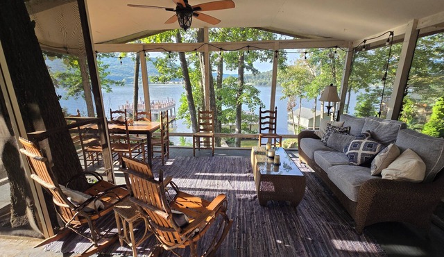 Honeycomb Waterfront Lakehouse with deep water dock
