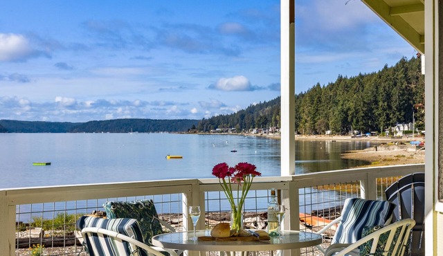 Hood Canal Beach house, Low bank waterfront, enjoy nature from your deck
