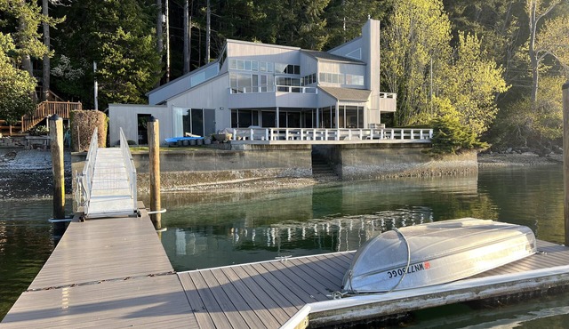 Hood Canal waterfront oasis with deep water dock