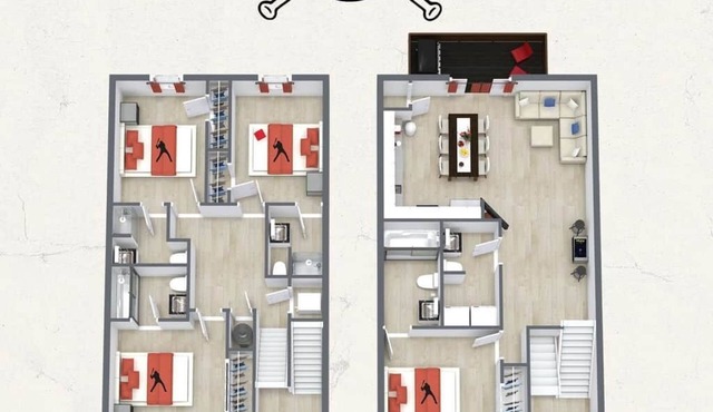 Hoosier Dug Out - 4 Bd Townhome by IU Sports