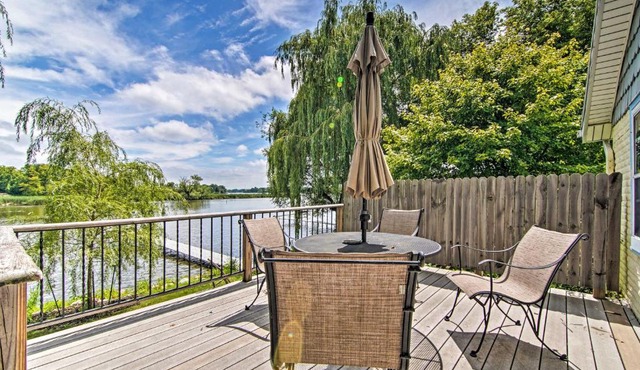 Horicon Riverfront Retreat with Deck, Dock and Patio