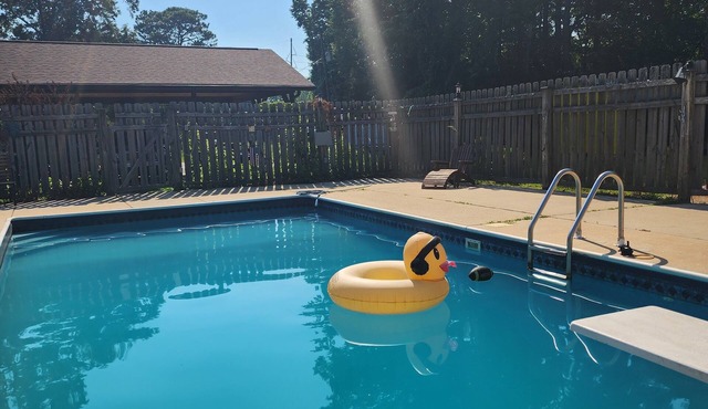 HORSES FISHING, SALT WATER POOL, COZY BEAUTIFUL NEW CABIN with OLD BARN FEEL