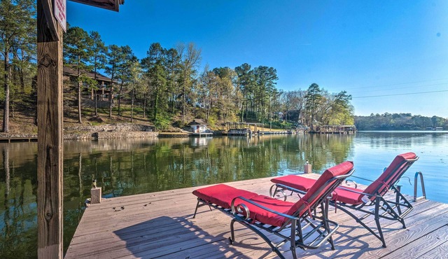 Hot Springs Lakefront Home with boat dock and kayaks