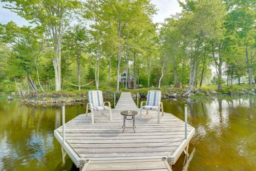 Hot Tub & Boat Dock: Waterfront Maine Retreat!