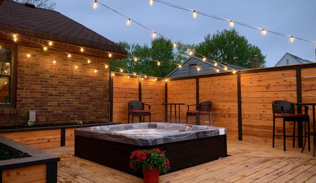 HOT TUB | Decked Out Oasis | Nespresso Coffee Bar