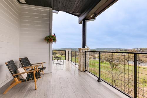 Hot Tub, Dock and View! Lakefront Marble Falls Home