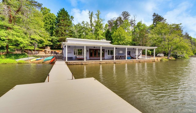 Hot Tub, Dock, Lakefront: Luxe Six Mile Retreat