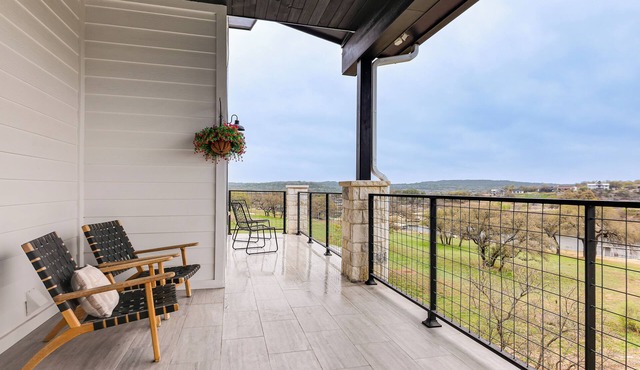 Hot Tub, Dock & View! Lakefront Marble Falls Home