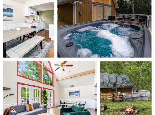 Hot Tub, Fire Pit, Deck, Grill, WiFi, Dog-Friendly