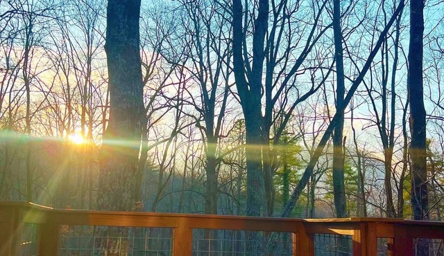 HOT TUB, FIRE PIT, DOGS WELCOME, 3 min from newly opened Chimney Rock.