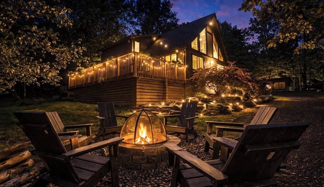 Hot Tub Game Room Sleeps 10 Family Cabin Poconos Pet Friendly