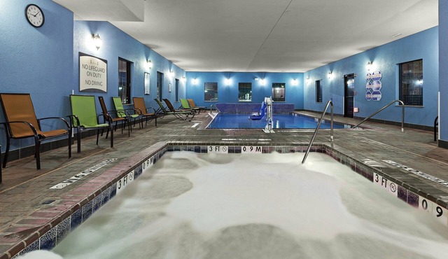 Hot Tub, Indoor Pool, Gym Access & Free Breakfast Buffet.