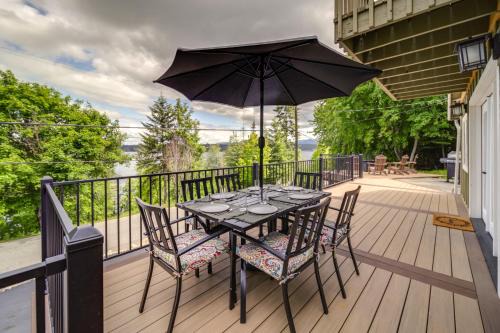 Hot Tub & Lake Views! Tree-Lined Hayden Home