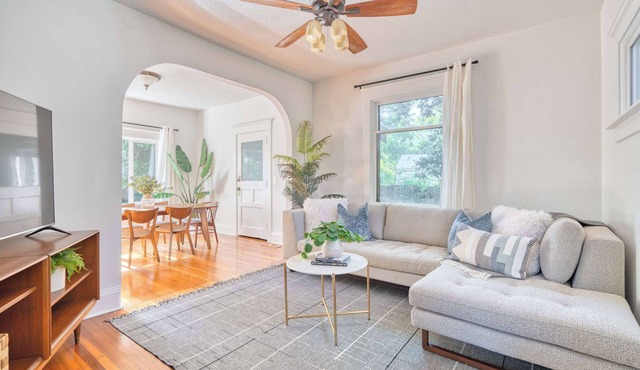 Hot tub | Mid-Century 3BR/1BA | Big Yard | Near Alberta