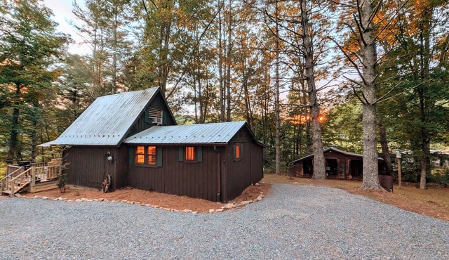 HOT TUB! Nature Delight! 2 Acre Cabin Hot Tub- Creek & Dog Friendly Fast WIFI!