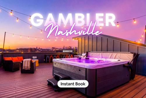 Hot Tub Poker Pool Table & Rooftop City MLS View