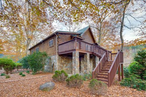 Hot Tub, Pool Table! Riverfront Blue Ridge Cabin