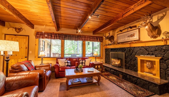 Hot tub, sauna, large open great room, spacious kitchen, pet friendly, trails.