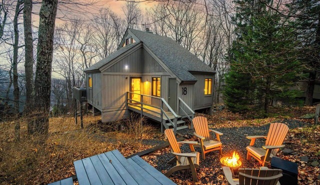Hot Tub! Walk < 3 min to Ski or Hike, 2 Firepits! Pet Friendly! 5 Star Hosts!