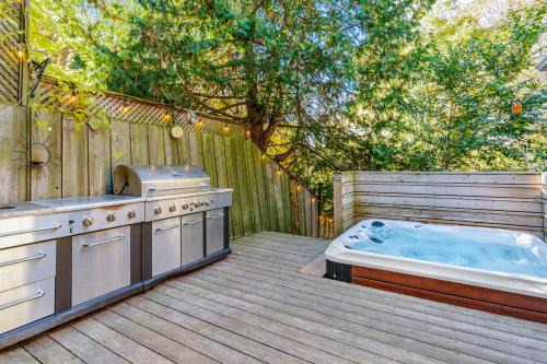 Hot Tub with Backyard Play Area