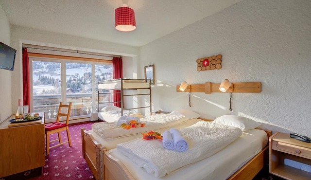 Hotel Relais Alpin Family Room & Balcony7, Les Mosses, Switzerland