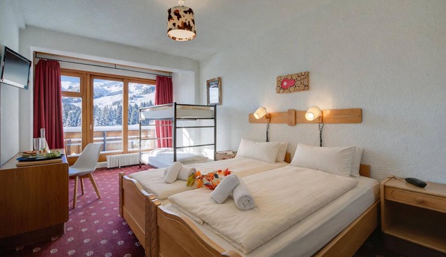 Hotel Relais Alpin Family Room Balcony11, Les Mosses, Switzerland