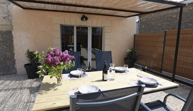 House 4 pers clim closed courtyard & parking near Bioparc Doué La Fontaine & Loire