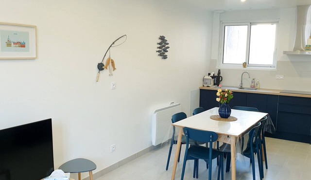 House 82m²/3 bdrms/5 pers/200m Port Plage/Beds made/4*/4* in the town