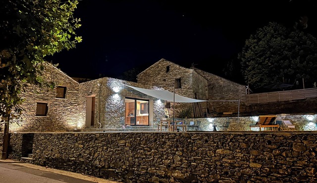 House A Curtalina old renovated sheepfold heated pool near StFlorent