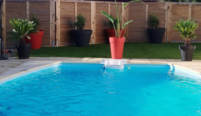 House, Cottage, Heated Pool Seaside, New, Comfortable, For 2 People