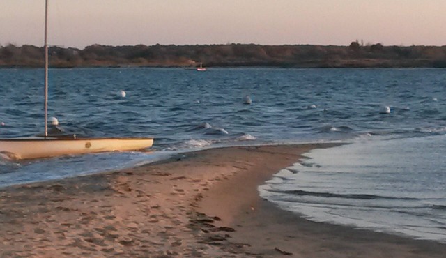 House feet in the water