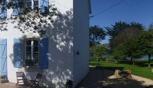 House feet in the water