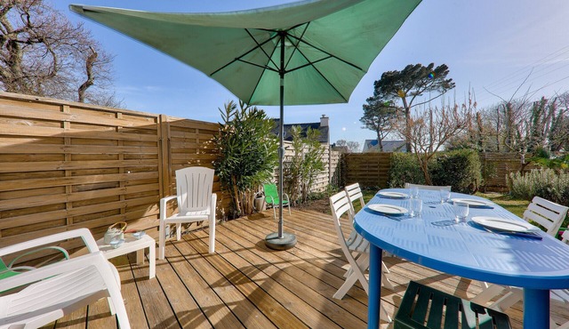 House for 5 with a garden, 300m from the beach