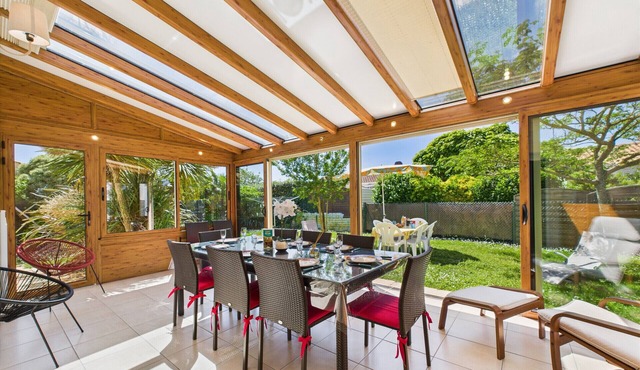 House for 8 - 5min from the beach - garden & veranda