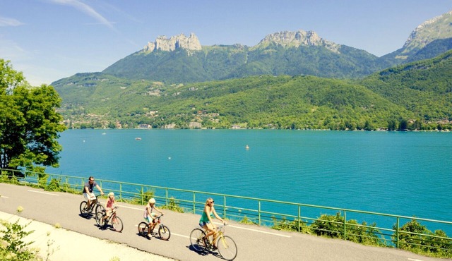 House full of character with private heated pool, park, Annecy lake view