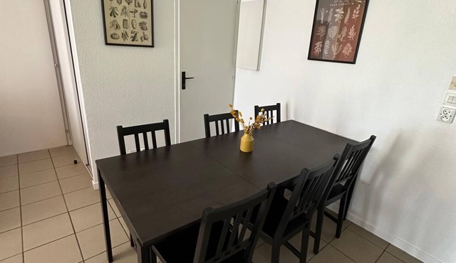 House in a green park