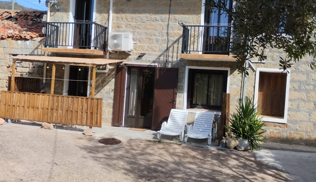 House in authentic village between sea and mountains.