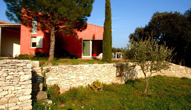 House in Cabrieres, pool, Pont du Gard Aqueduct Bridge and Gardon Gorges
