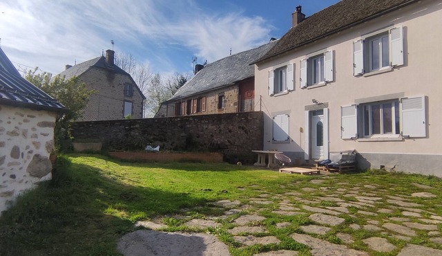 House in a pretty, typical Cantal village.