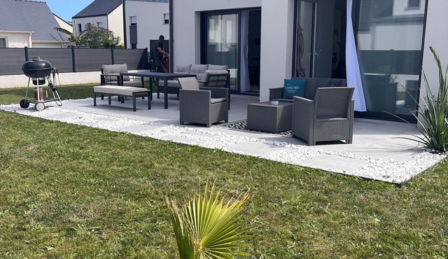 House in housing estate on the emerald coast