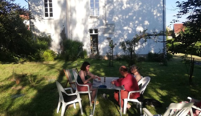 House in its style, ideal for family stays or between friends, large garden